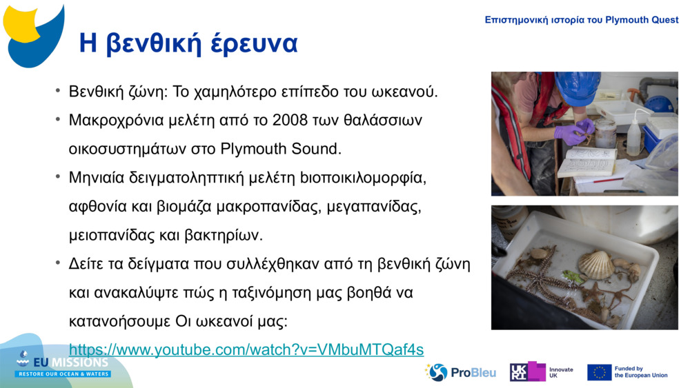 Η βενθική έρευνα