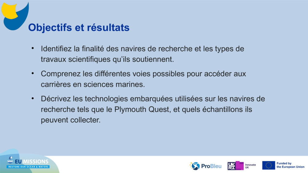 Objectifs et résultats