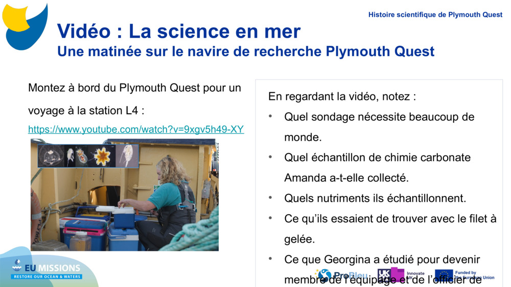 Vidéo : La science en mer 