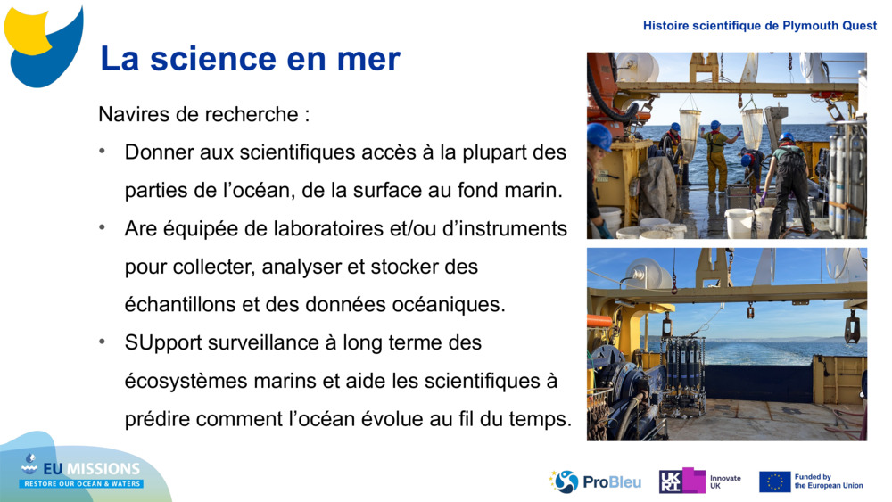 La science en mer