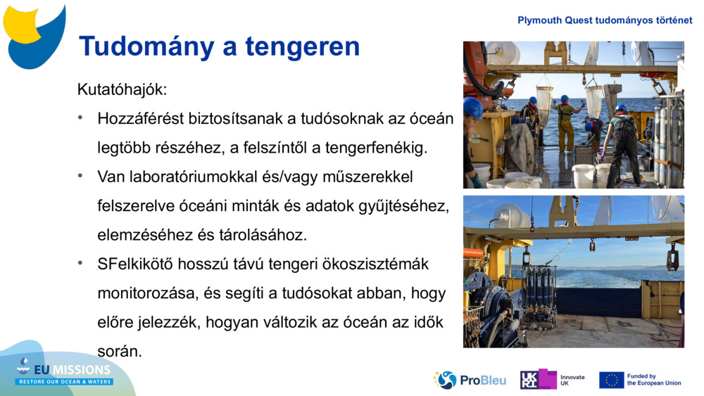 Tudomány a tengeren