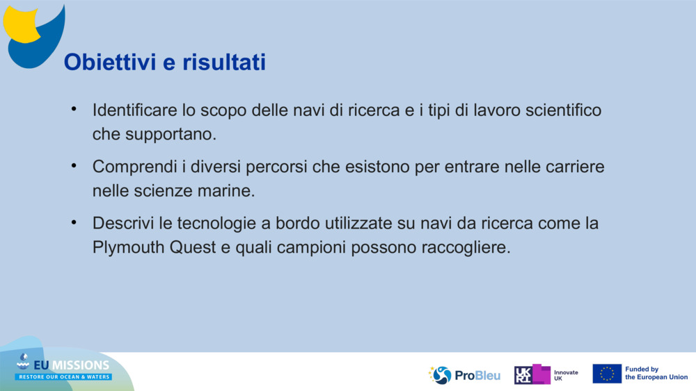 Obiettivi e risultati