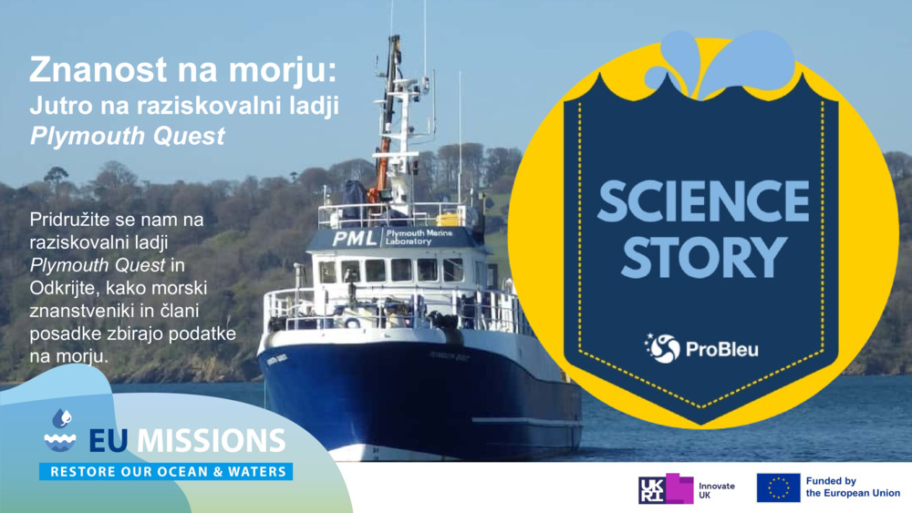 Znanost na morju: Jutro na raziskovalni ladji Plymouth Quest
