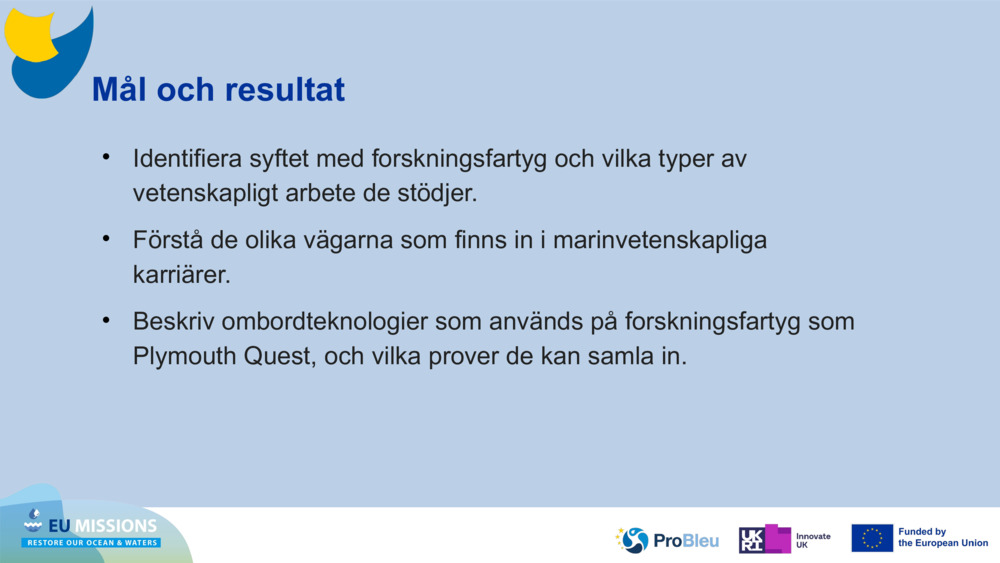 Mål och resultat