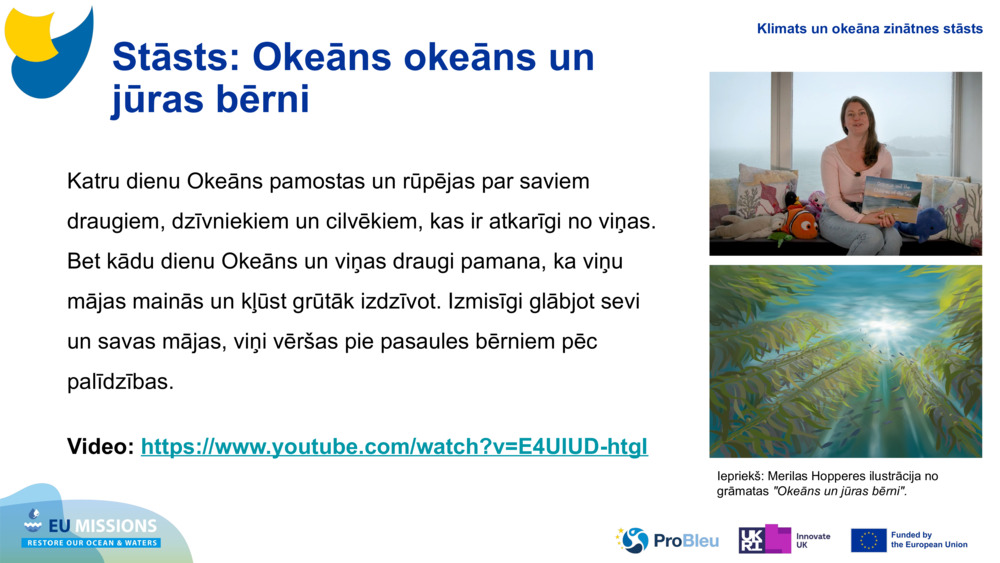 Stāsts: Okeāns okeāns un jūras bērni