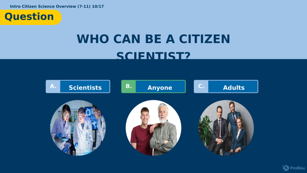 Einführung in Citizen Science Überblick (7-11) 17.10.