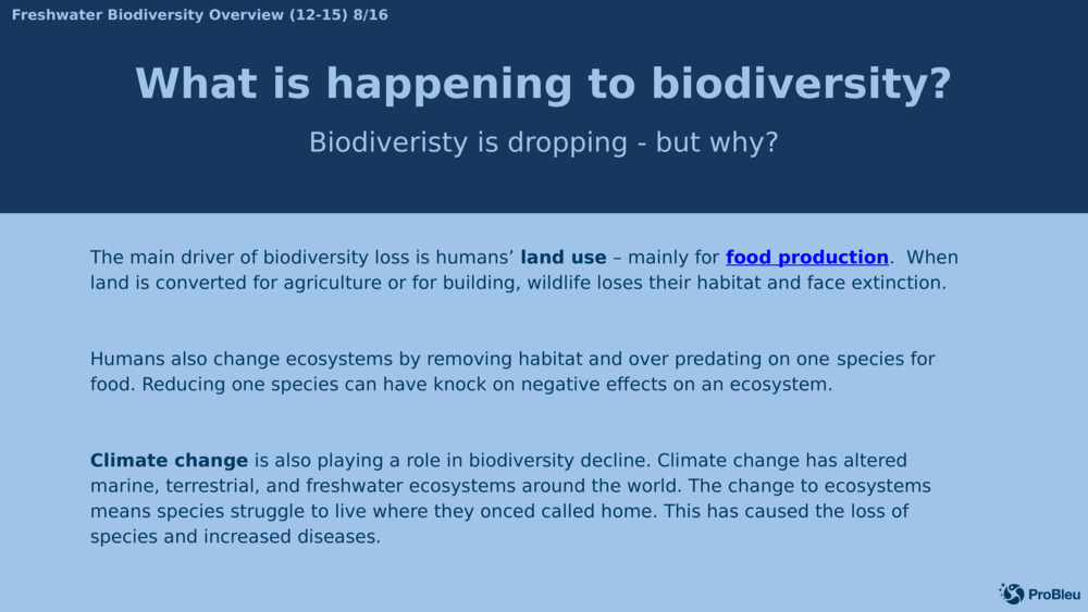 What is happening to biodiversity?